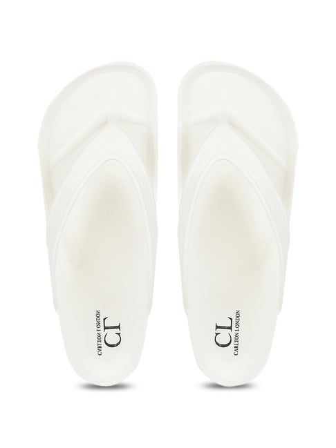 Carlton London Men s Off White Flip Flops