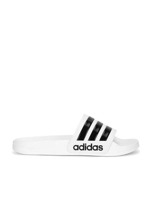 Buy Adidas Men s ADILETTE SHOWER Unisex White Slides for Men at