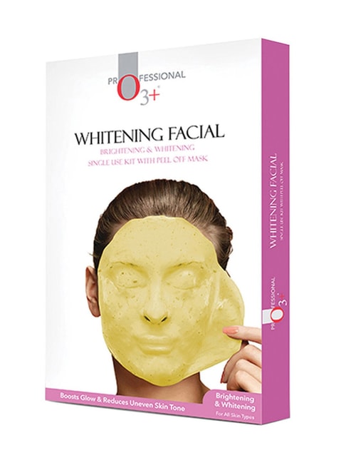 O3+ Whitening Facial Kit withBrightening &amp; WhiteningPeel Off Mask - 45 gm