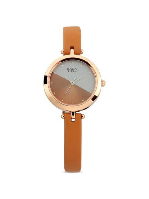 lavish titan raga viva champagne dial watch for women Delivery in Pune -  PuneOnlineFlorists