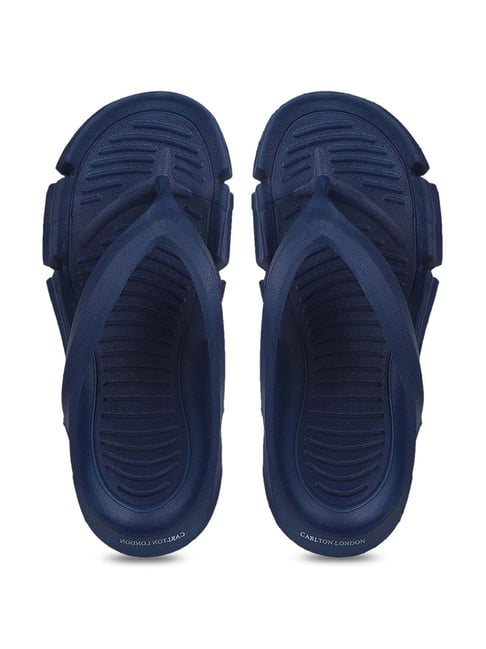 Buy Carlton London Men s Navy Flip Flops for Men at Best Price