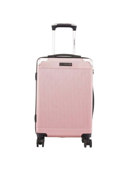 Buy Swiss Brand Geneve Rose Gold Synthetic Carry-On Luggage