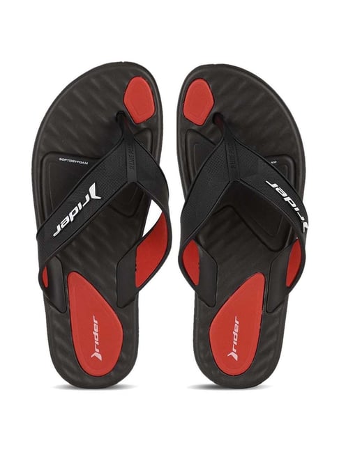 Rider Men s R LINE PLUS II Carbon Black Flip Flops