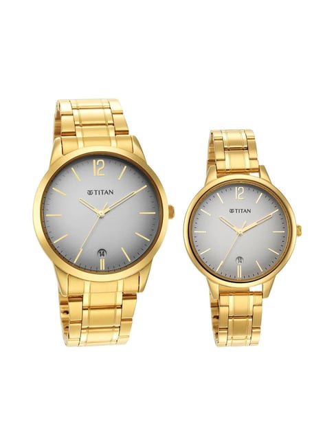 Titan watch set for couples price hot sale