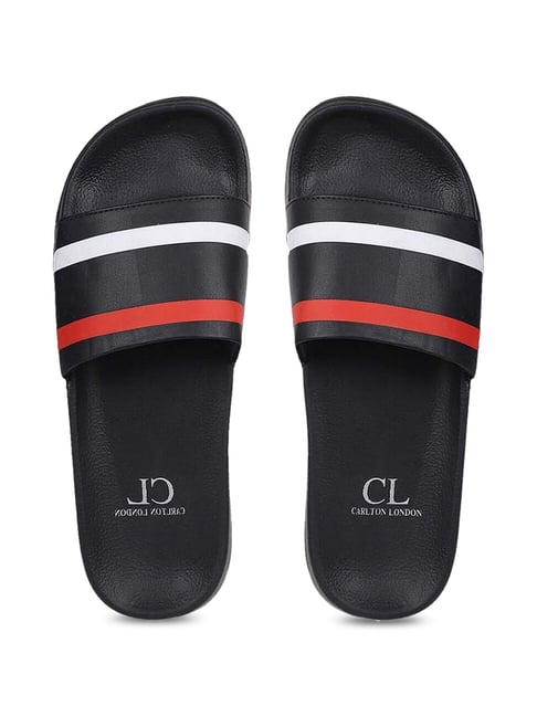 Buy Carlton London Men's Black Slides for Men at Best Price Tata