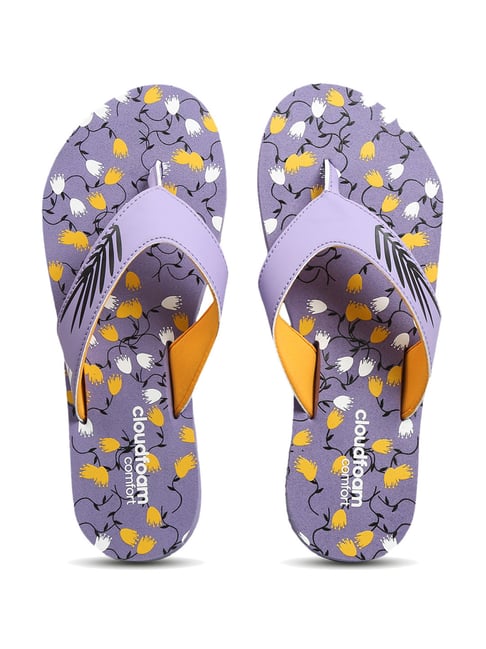 Adidas cloudfoam women's flip clearance flops