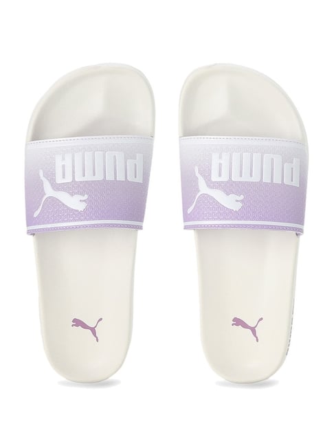 Purple fenty outlet slides