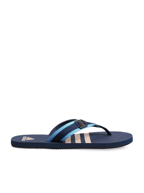 Adidas blue 2025 flip flops