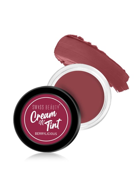 SWISS BEAUTY Lip & Cheek Cream n' Tint Strawberry Sizzle - 8 gm
