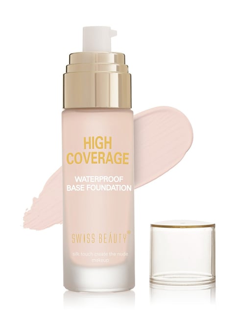 SWISS BEAUTY High Coverage Waterproof Base Foundation Rose Blush - 55 gm-picture-27