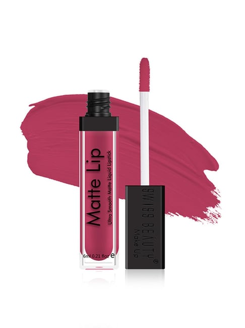 SWISS BEAUTY Ultra Smooth Matte Liquid Lipstick Rose - 6 ml-picture-24
