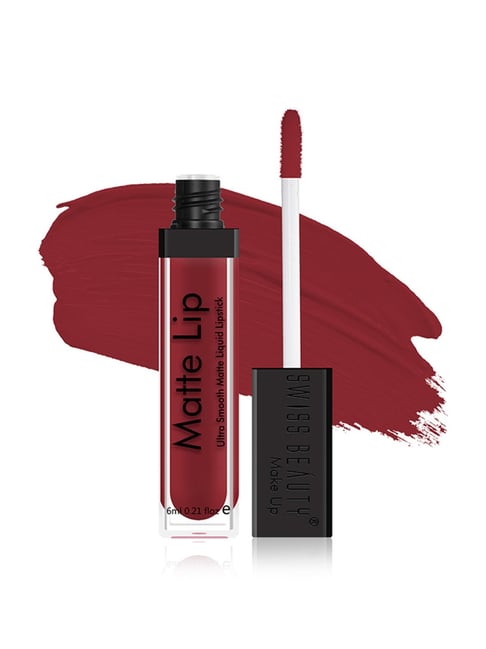 SWISS BEAUTY Ultra Smooth Matte Liquid Lipstick Deep Red - 6 ml-picture-17
