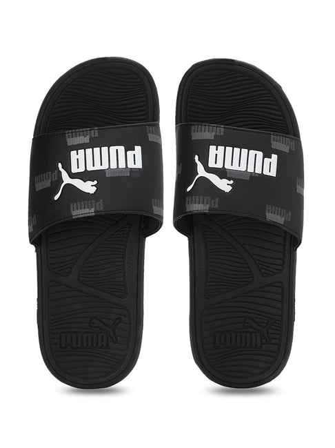 Buy Men s Cool Cat 2.0 Logo Power Black Slides for Men at Best