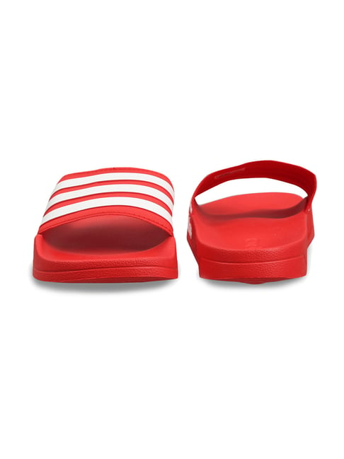 Red adilette online slides