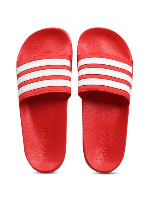 Red adidas slides mens new arrivals