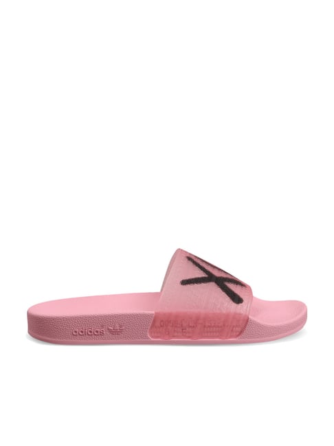 Pink best sale armani sliders