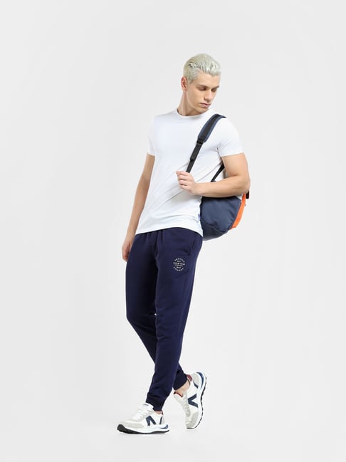 Jack & Jones Navy Blue Slim Fit Trackpants-picture-40