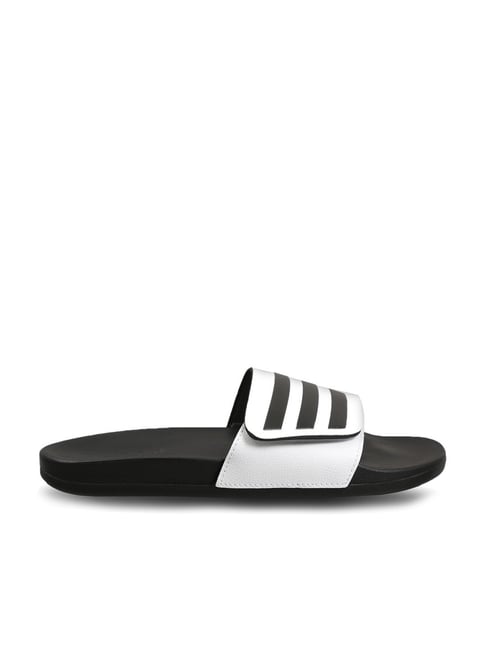 Buy Adidas Men s ADILETTE COMFORT ADJ White Slides for Men at Best