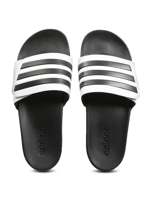 Buy Adidas Men s ADILETTE COMFORT ADJ White Slides for Men at Best