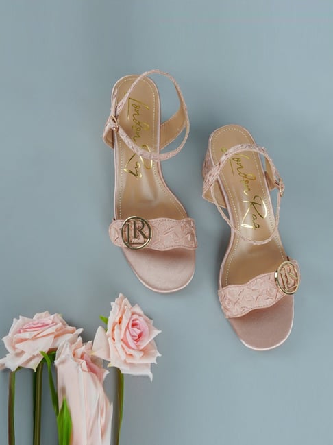 London Rag Women's Blush Ankle Strap Sandals-picture-13