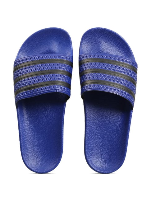 Adidas Originals Women s ADILETTE Blue Slides