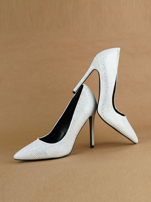 US$34.53-Pencil Heels Shoes Women 2022 Leather High Heels Pumps Pencil High Heels  Shoe 2023 -Description