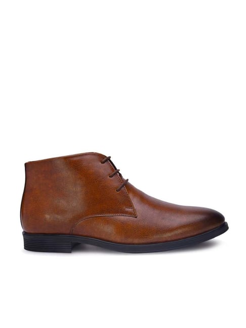 Brown leather best sale chukka boots