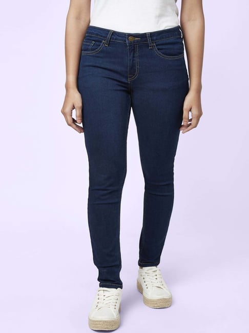YU by Pantaloons Navy Mid Rise Jeans-picture-27