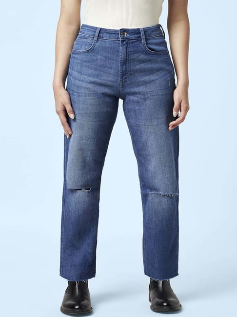 SF Jeans by Pantaloons Blue High Rise Jeans-picture-15