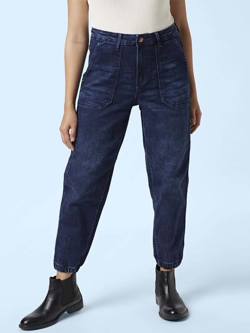 SF Jeans by Pantaloons Blue Cotton High Rise Jeans-image-39