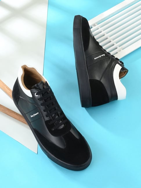 San Frissco Men's Black Ankle High Sneakers-picture-46