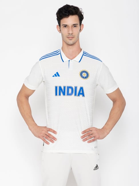 Buy Adidas India Cricket Test Jersey Men White for Mens Online