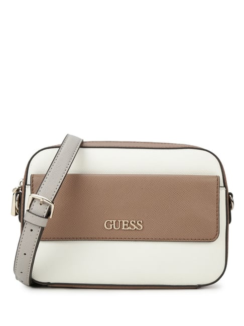 Buyr.com | Crossbody Bags | GUESS Kasinta Double Zip Pouch Crossbody, Brown  Multi