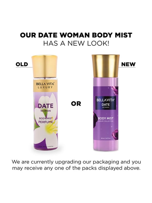 Buy BELLA VITA LUXURY Date Woman Body Mist 150 ml at Best Price