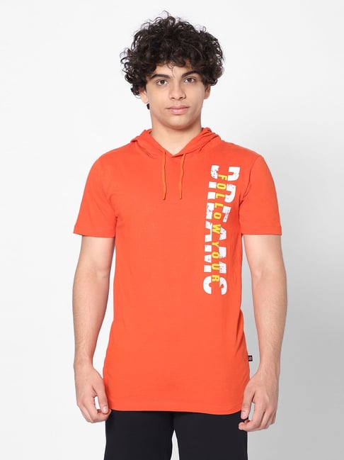 TeenTrums Boys Orange Printed Sweatshirt-picture-35