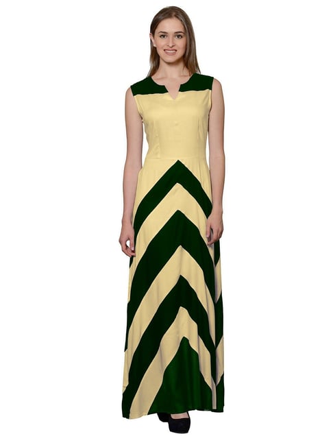 Bottle Green, Gold Green Draped Gown by Jade for rent online | FLYROBE