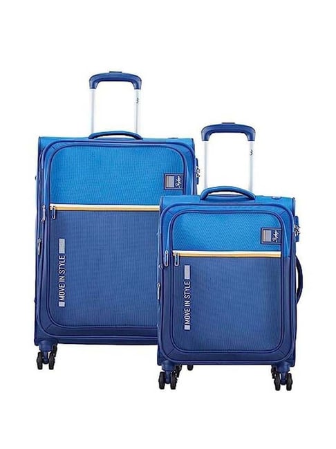 Buy Skybags Sigma Blue Printed Trolley Bag Pack of 2 Online At Best Price Tata CLiQ