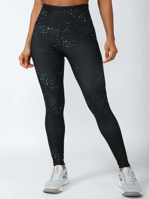 Reebok Black Printed Sports Tights-picture-23
