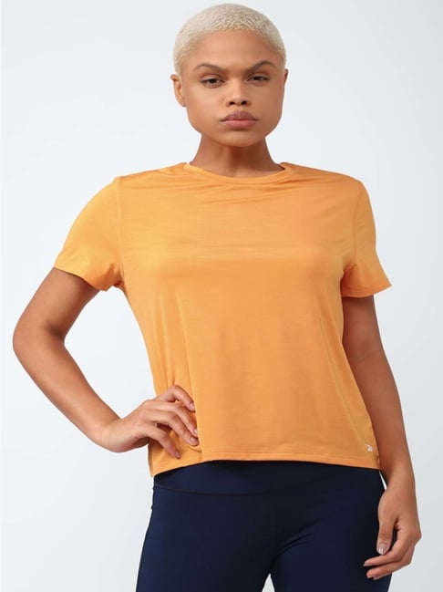 Reebok Peach Regular Fit Sports T-Shirt-picture-37