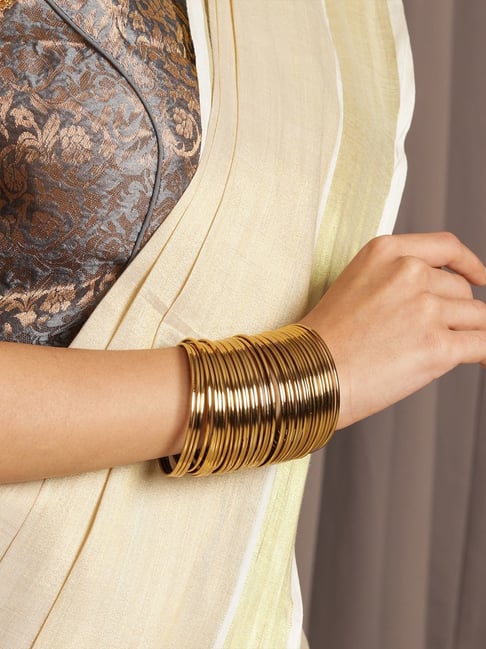 Buy Women Bangle Set Women Gold Bangle Bangles Set Women Gold Bracelet  Stacking Bangles Women Bangle Online in India - Etsy