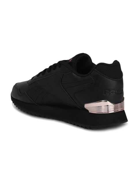 Reebok Women's Glide Ripple Clip Black Sneakers