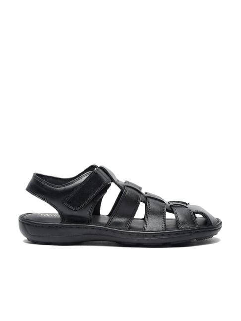 Golan - Men's Black Leather Two-Strap Sandal | Mens leather sandals, Ankle  strap sandals flat, Black sandals