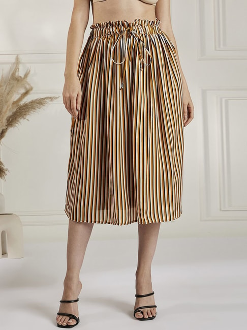 Buy Aarika  Peach Georgette Womens Asymmetrical Skirt  Pack of 1  Online  at Best Prices in India  Snapdeal