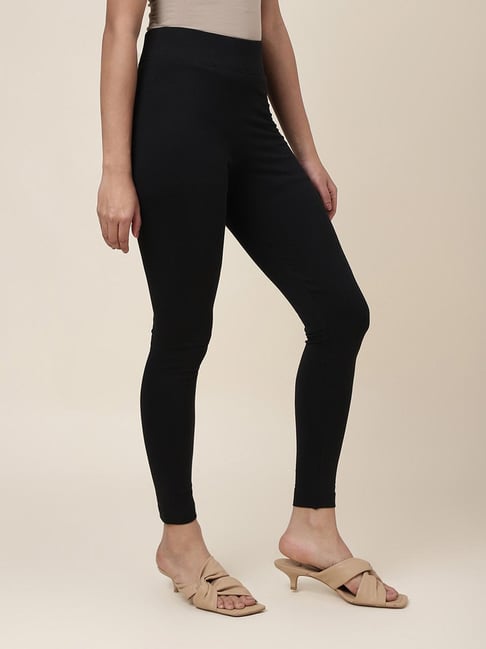 Fabindia Black Cotton Leggings