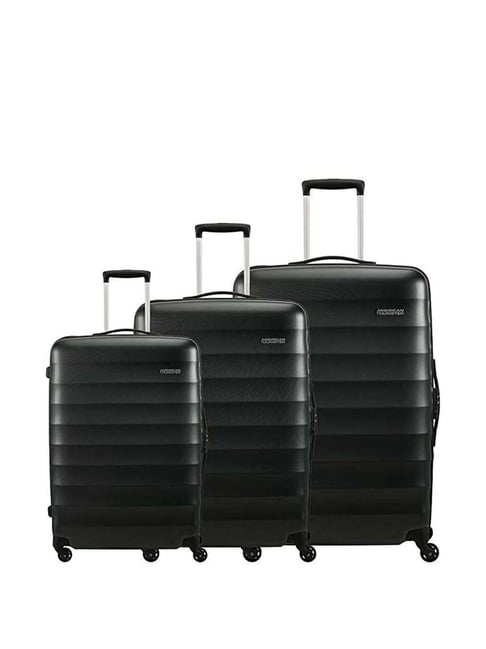 American Tourister Grey Striped Trolley Bag Pack of 3 - 55 cm-image-3