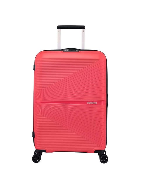 American Tourister Red Textured Hard Medium Trolley Bag - 44.5 cm-picture-47