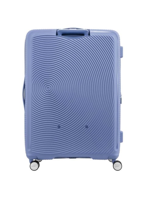 Buy American Tourister Denim Blue Textured Large Trolley Bag Online At Best Price Tata CLiQ