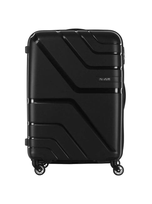 Buy American Tourister Black Textured Medium Trolley Bag Online At