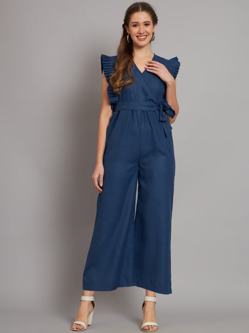 The Dry State Blue Sleeveless Jumpsuit