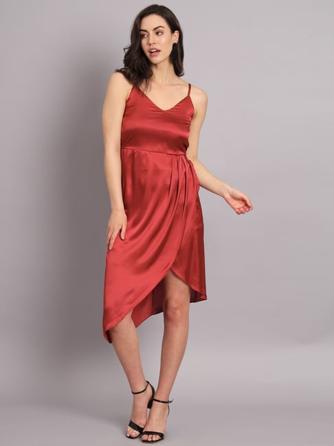 Pumpkin Spice Dresses - Sydne Style | Silk dresses outfit, Slip dress  outfit, Satin slip dress